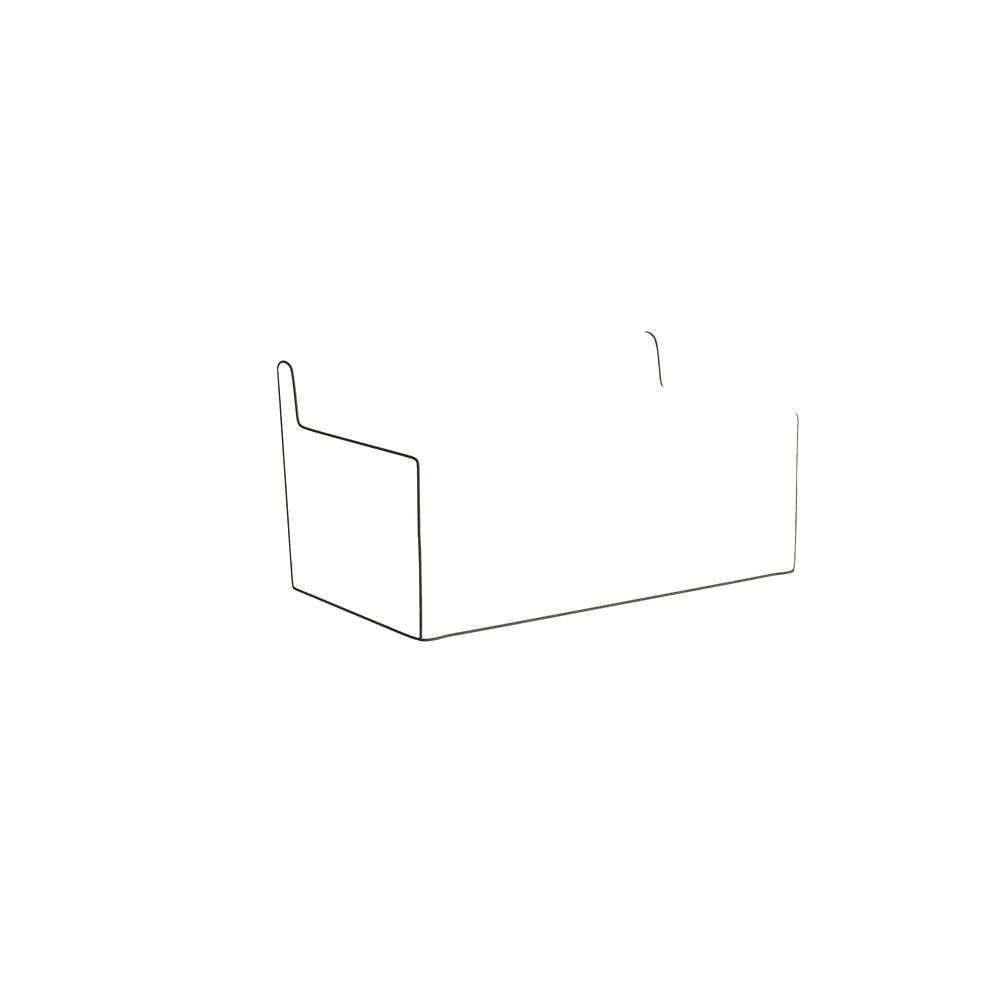 Twin margot fern custom on white background