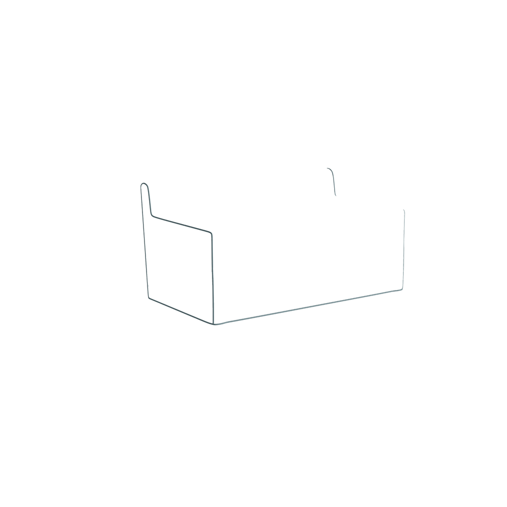 Twin margot fern custom on white background