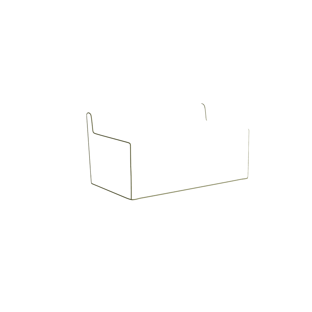 Twin margot fern custom on white background