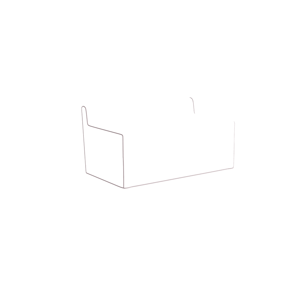 Twin margot fern custom on white background