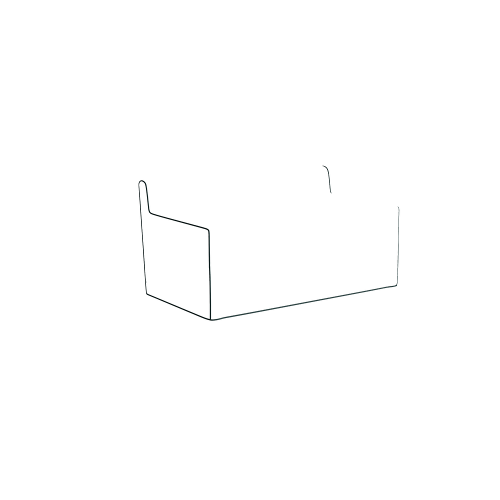 Twin margot fern custom on white background