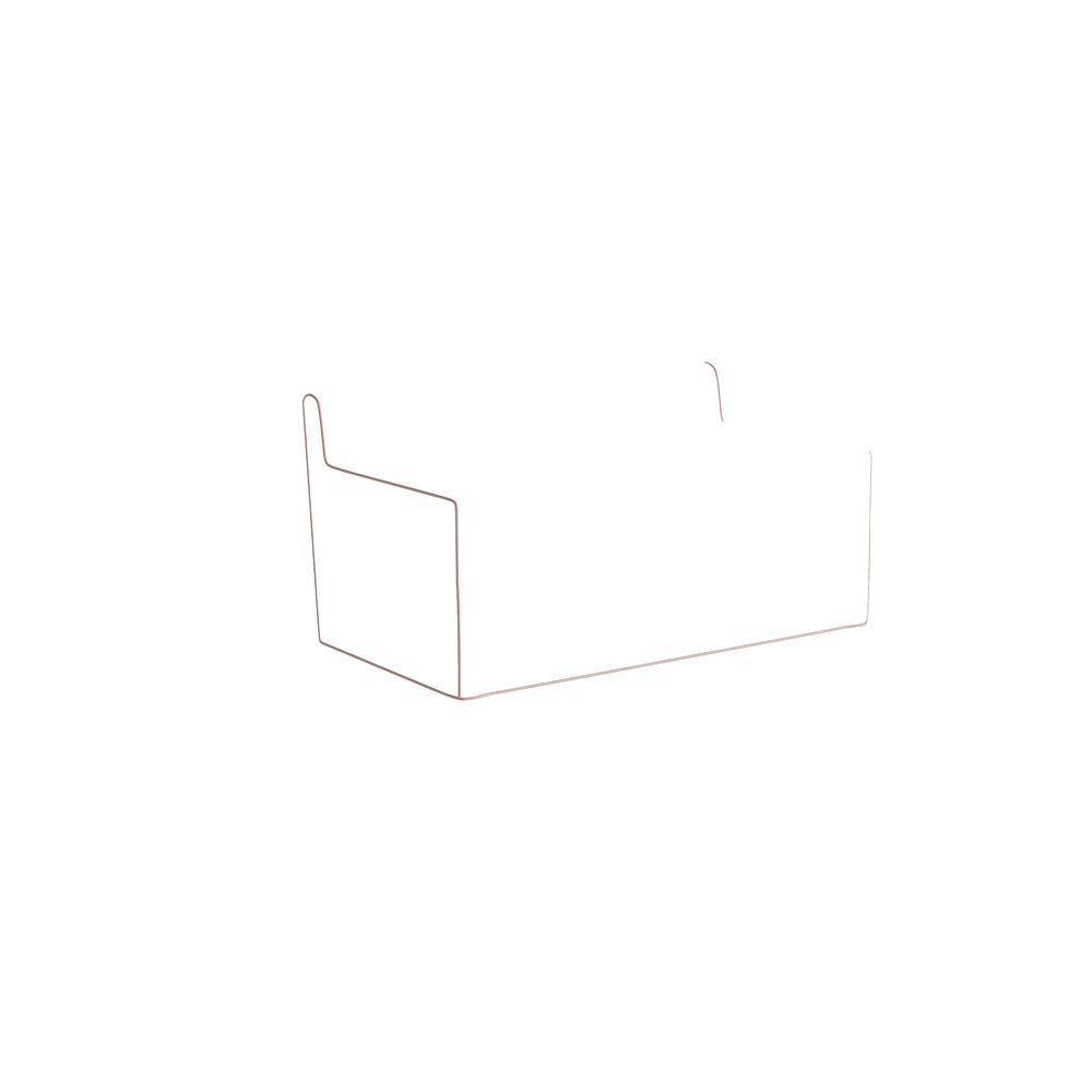 Twin margot fern custom on white background