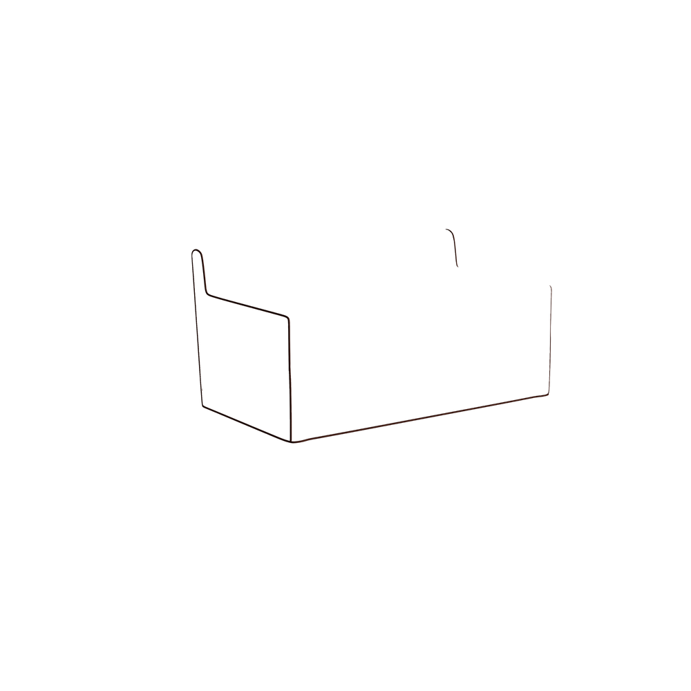 Twin margot fern custom on white background