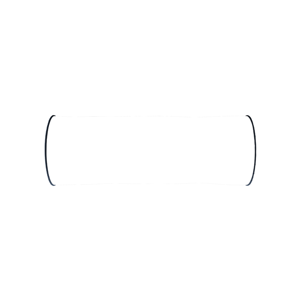 Bolster ruby moss custom pillow with c piping on white background