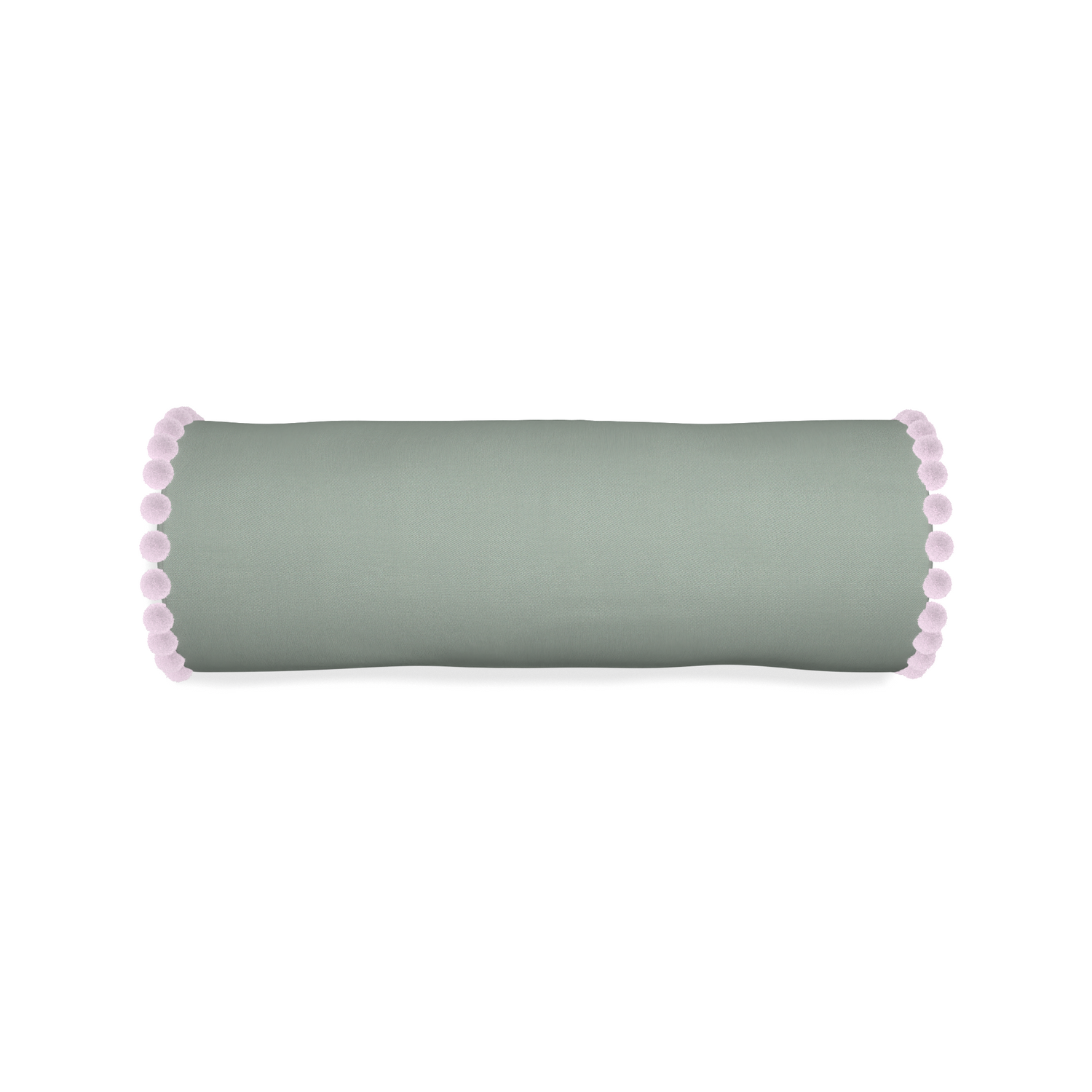 Bolster sage custom sage green cottonpillow with l on white background