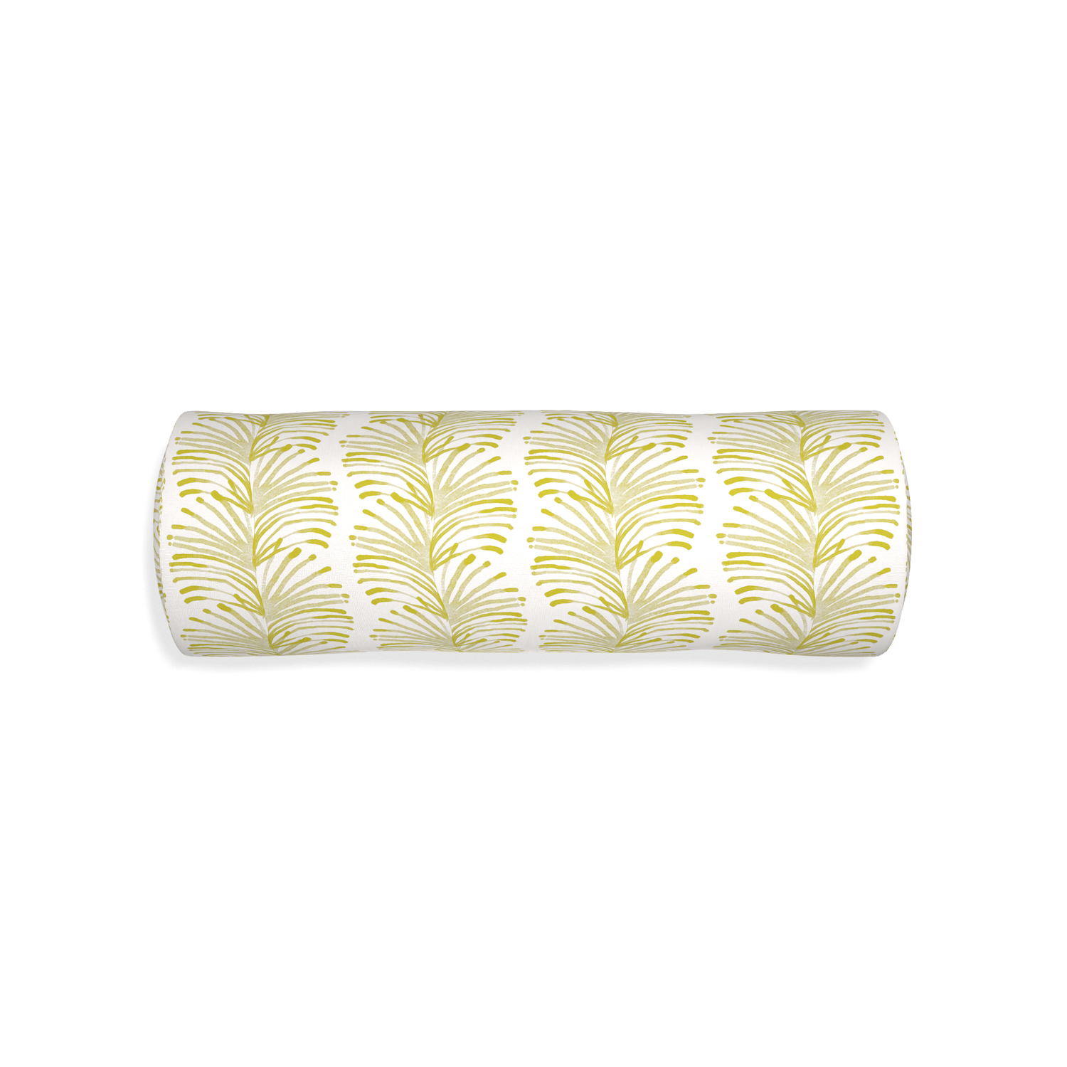 Bolster emma chartreuse custom yellow stripe chartreusepillow with none on white background