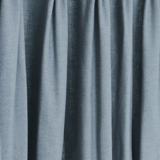 Harbor linen blend fabric in airy blue with subtle texture, perfect for custom made-to-order curtains by Pepper Home.