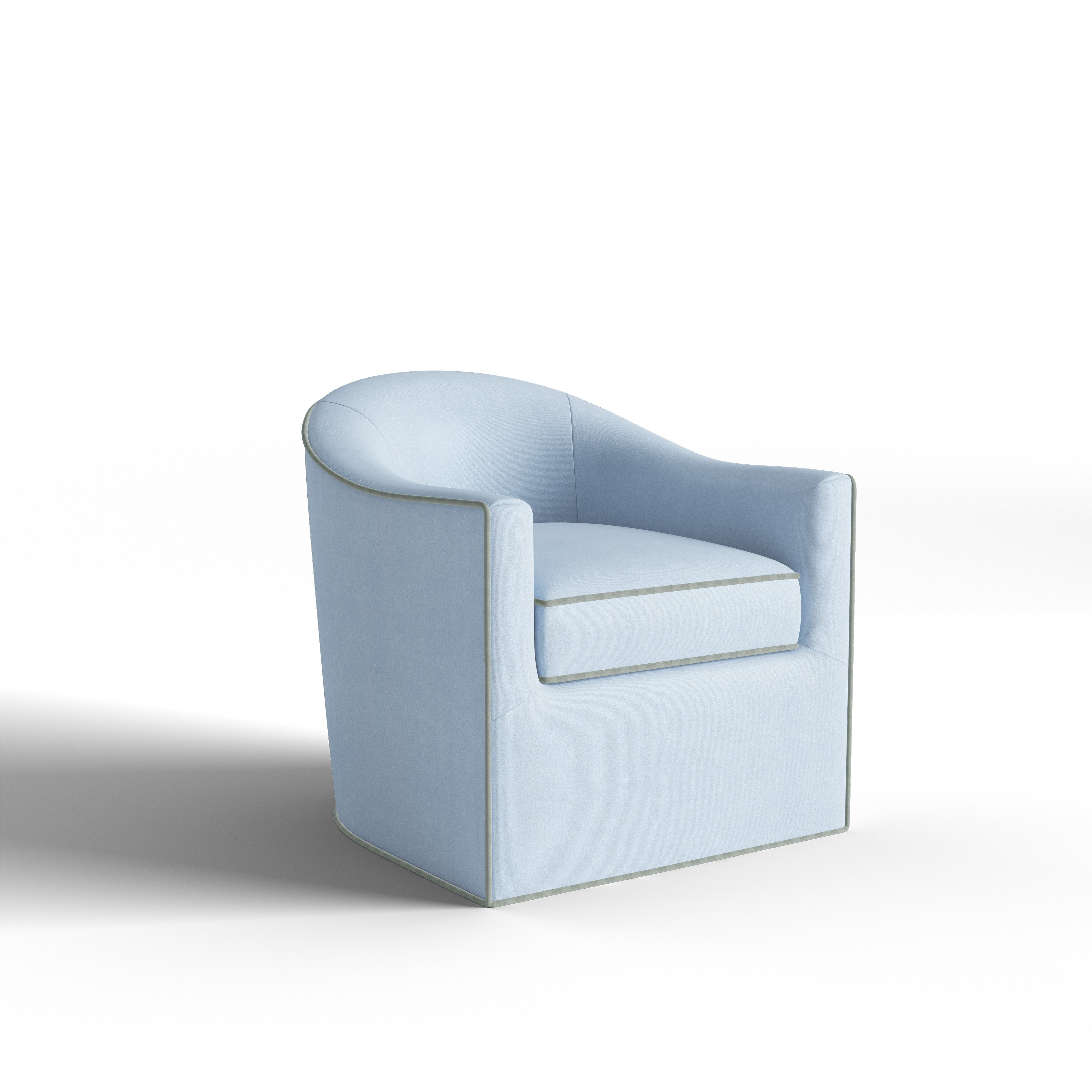 Shown with Upholstered Base / Sage Welt
