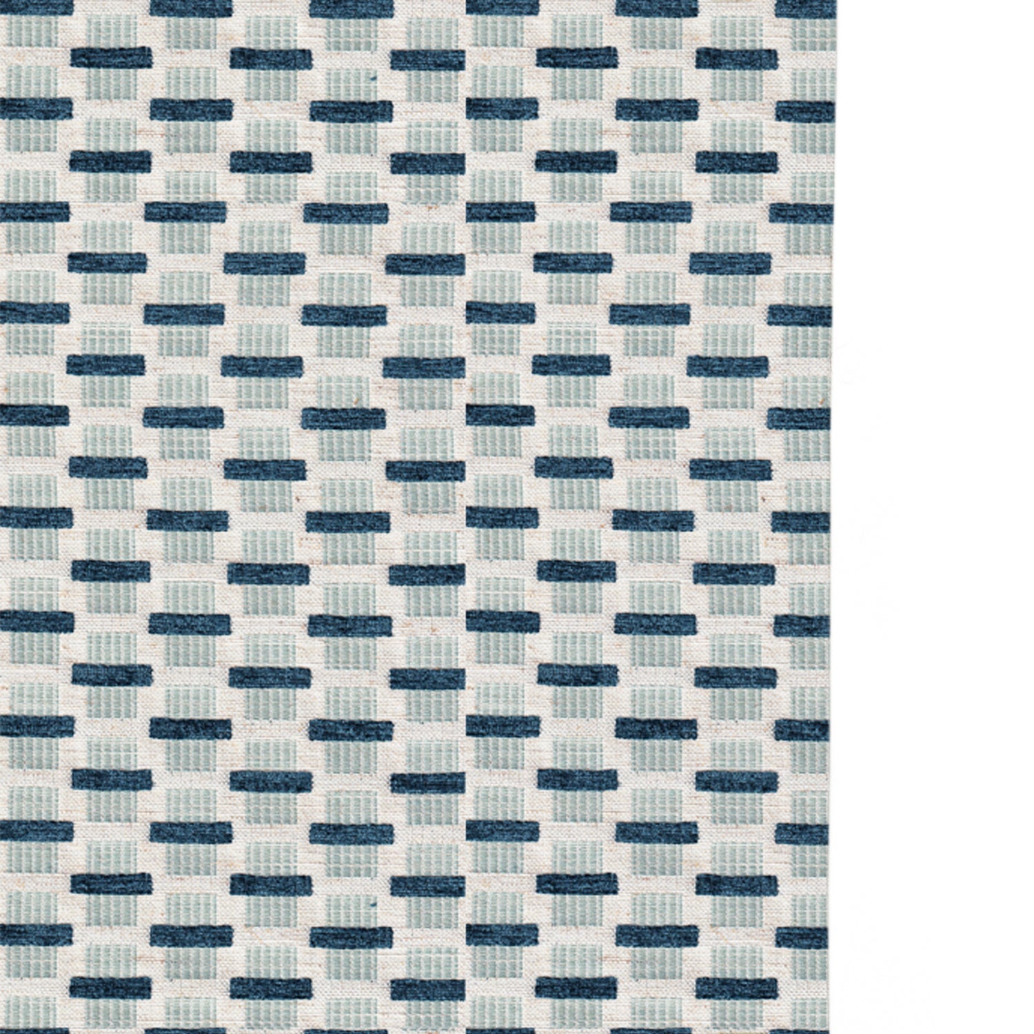 woven blue chenille jacquard curtain