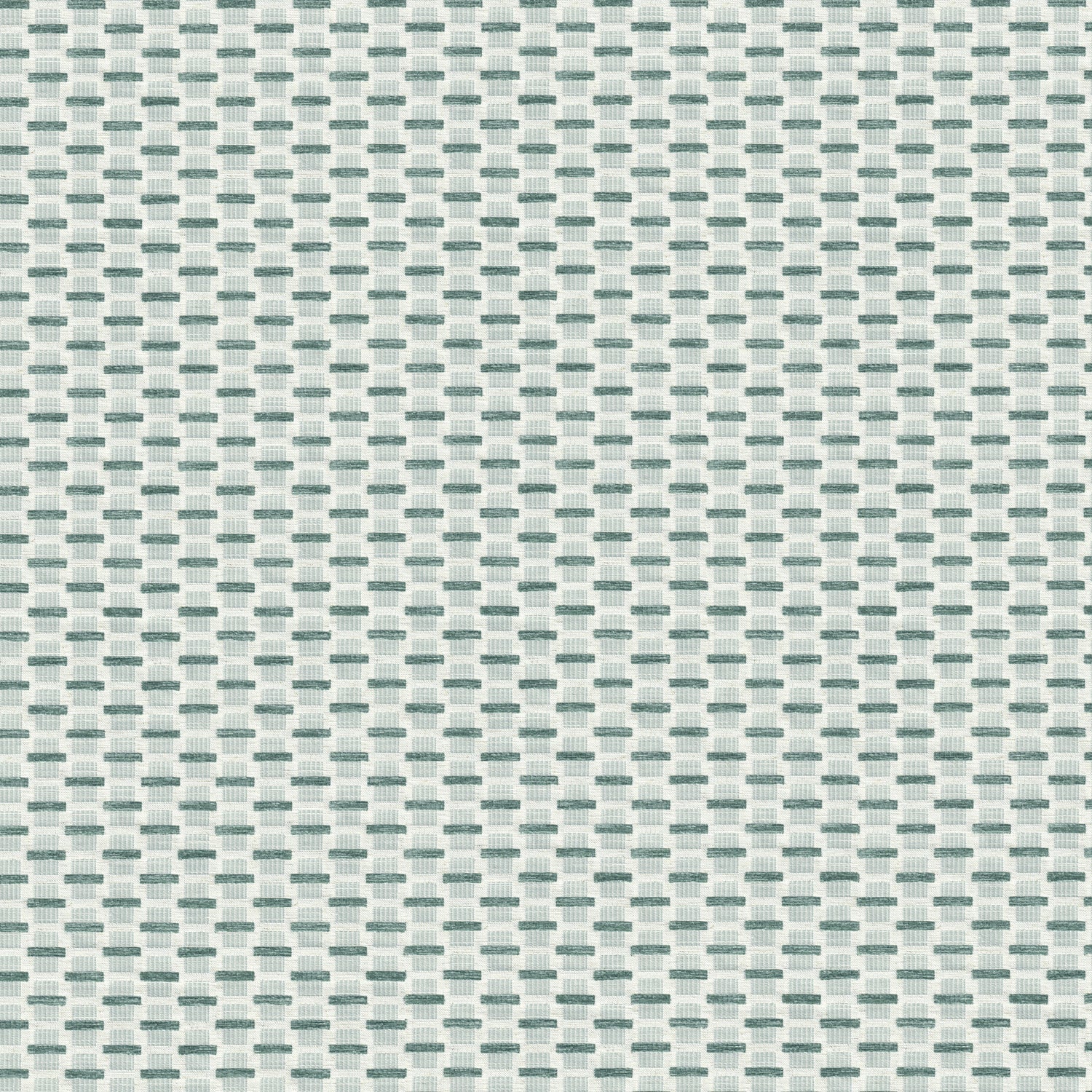 chenille and woven jacquard mint green geometric fabric
