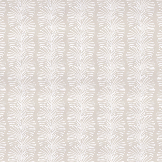 Beige Botanical Stripe Print