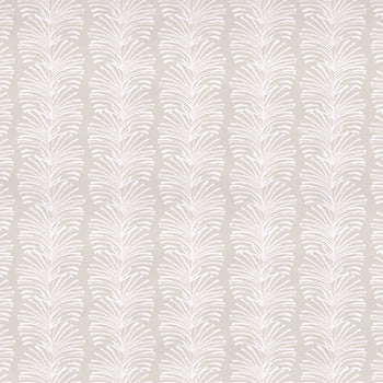 Beige Botanical Stripe Print