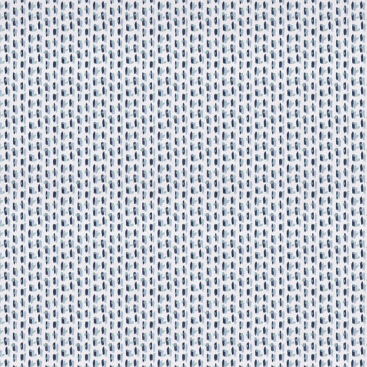 Sky and Navy Blue Poppy Print