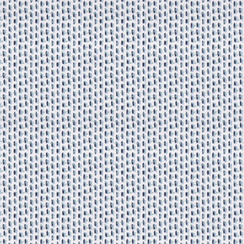 Sky and Navy Blue Poppy Print