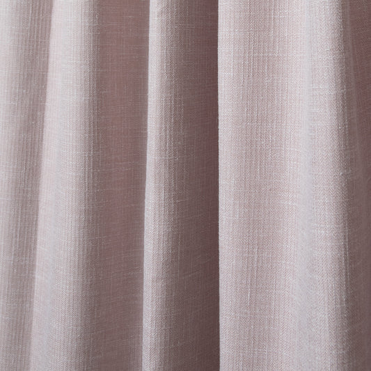 close up of pink shower curtain 