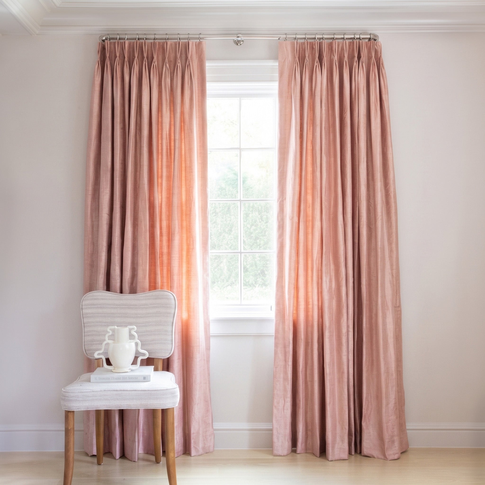Bagaille Curtain ★ PINK curtain-solid-silk-camelia-