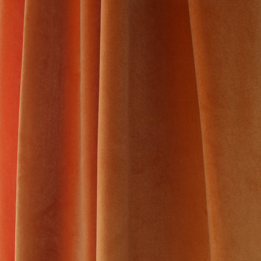 Autumn Velvet rich orange velvet fabric by Pepper Home, perfect for custom made-to-order curtains and cafe curtains.