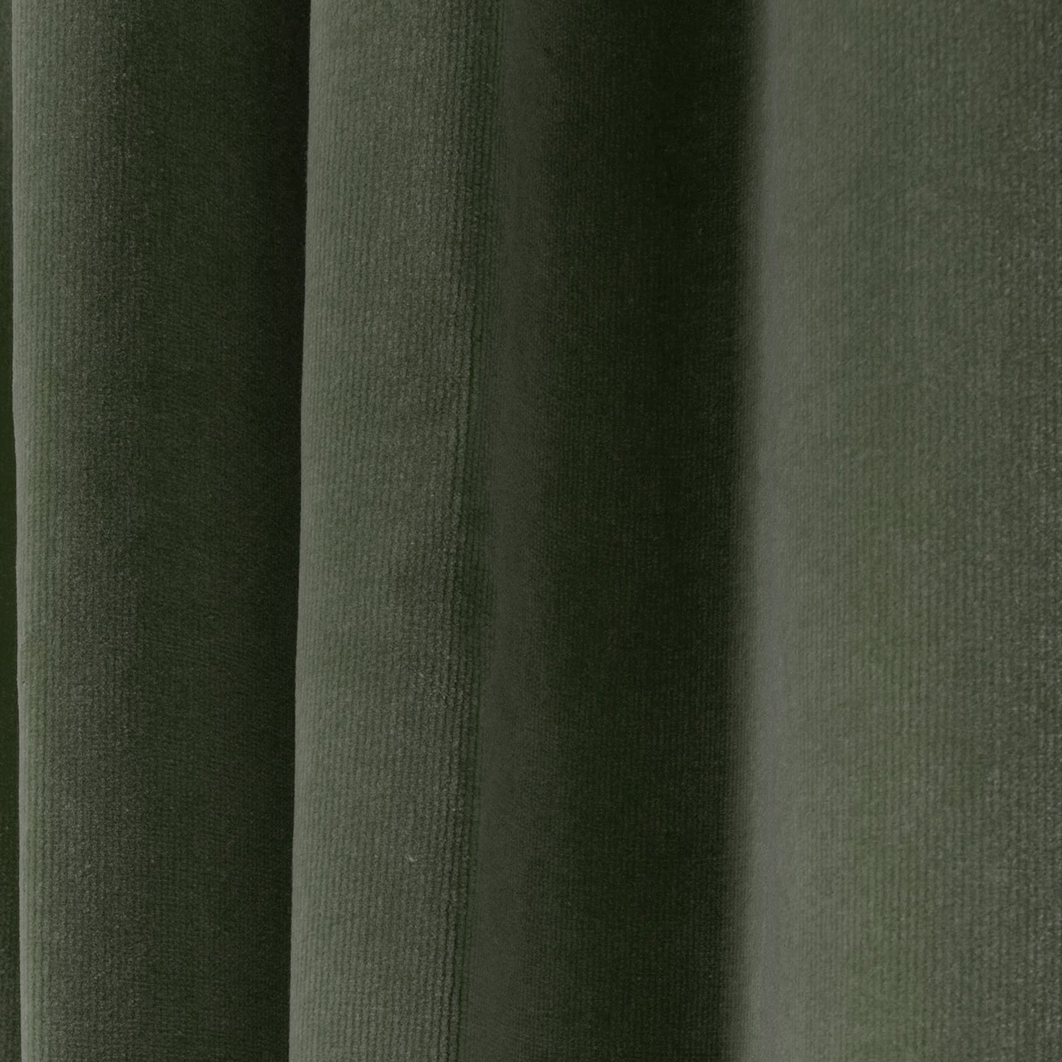 Fern Green Velvet Curtain Close-Up