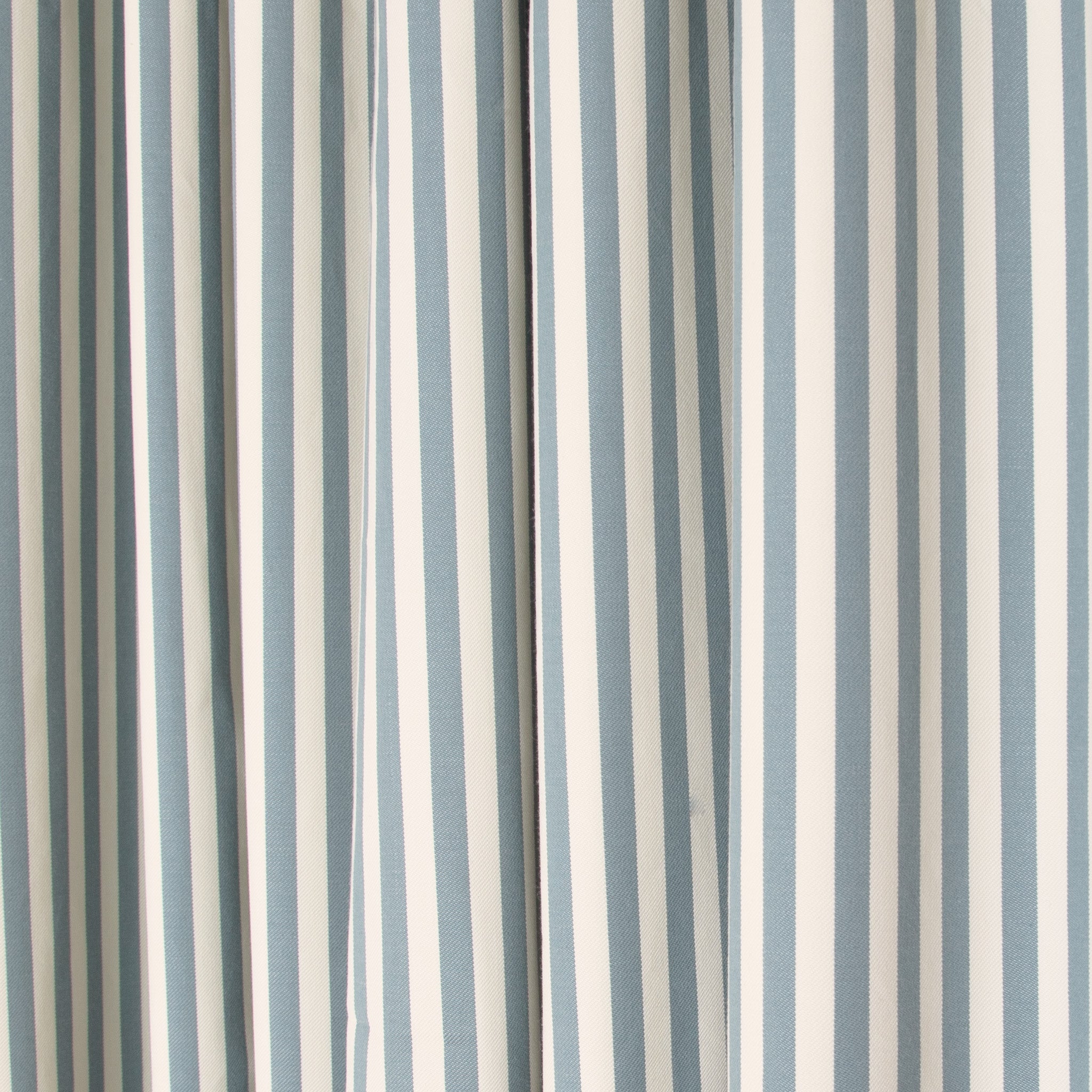 Louisa Harbor Unlined custom curtains by Pepper Home featuring classic blue and white vertical stripes for a fresh window look.