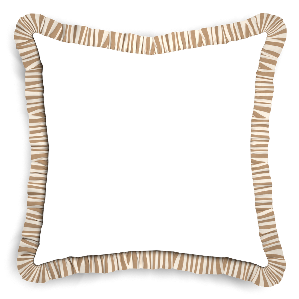 Euro-sham ruby moss custom pillow with l on white background