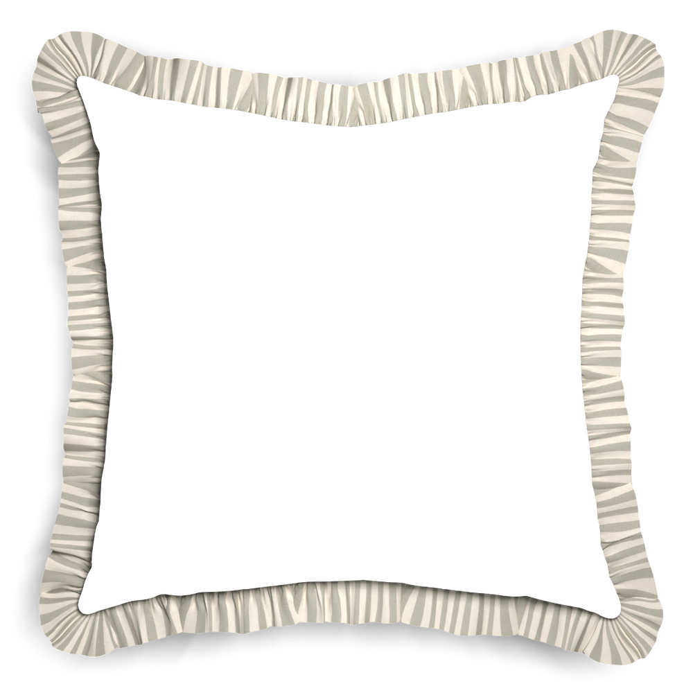 Euro-sham ruby moss custom pillow with l on white background