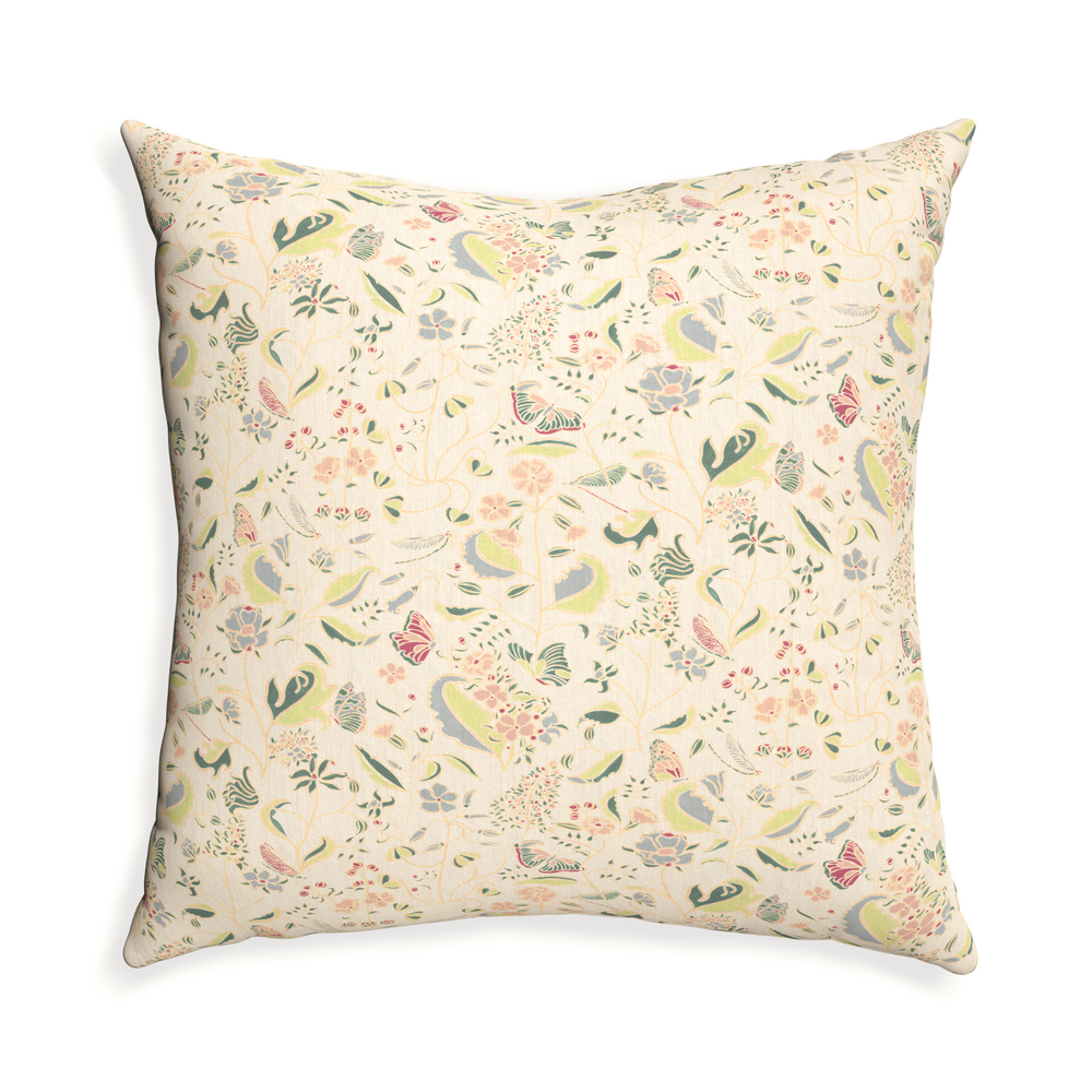 Euro-sham gemma pear custom pillow with n on white background