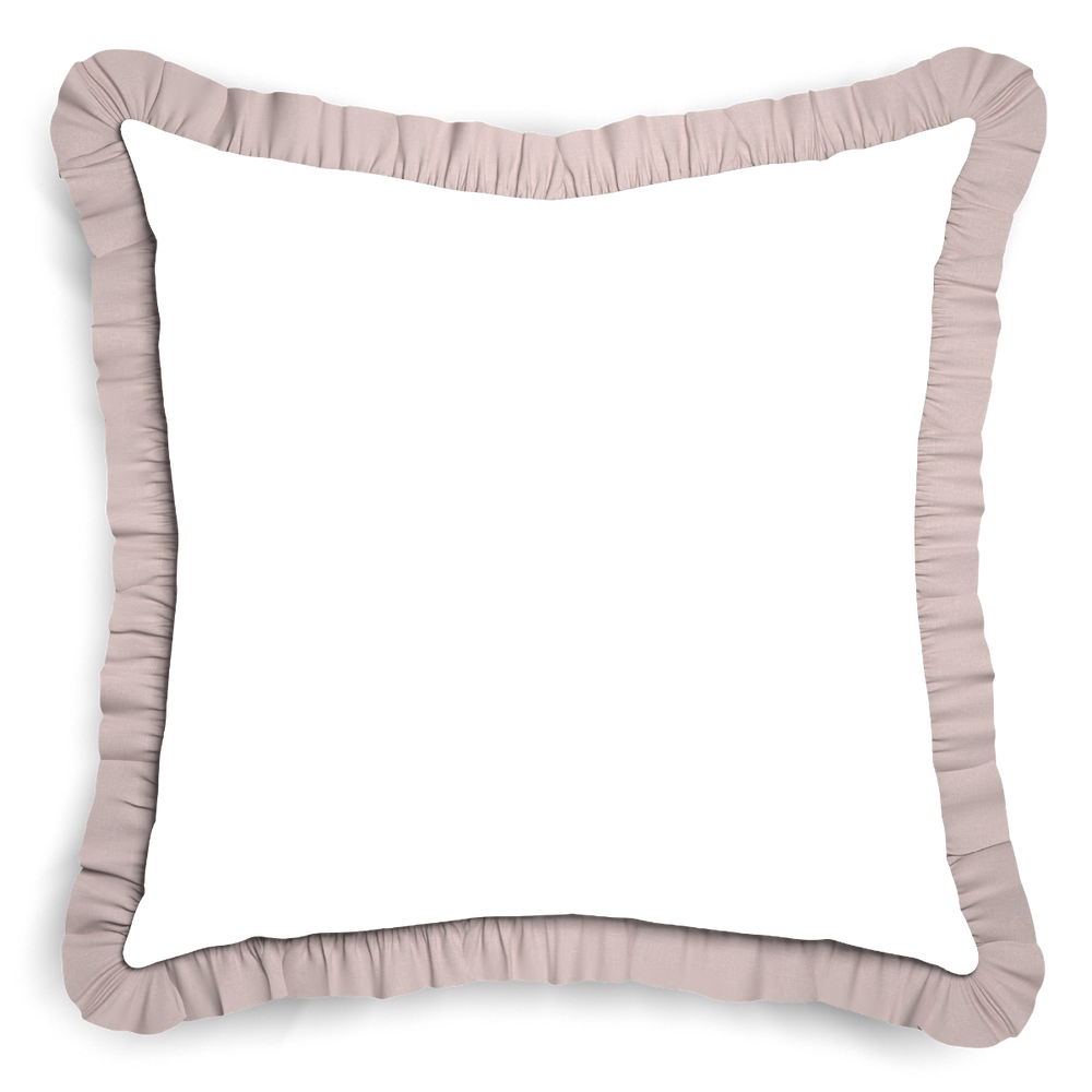 Euro-sham gemma pear custom pillow with o on white background