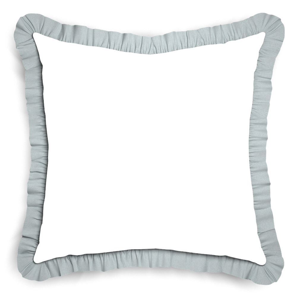 Euro-sham gemma pear custom pillow with s on white background