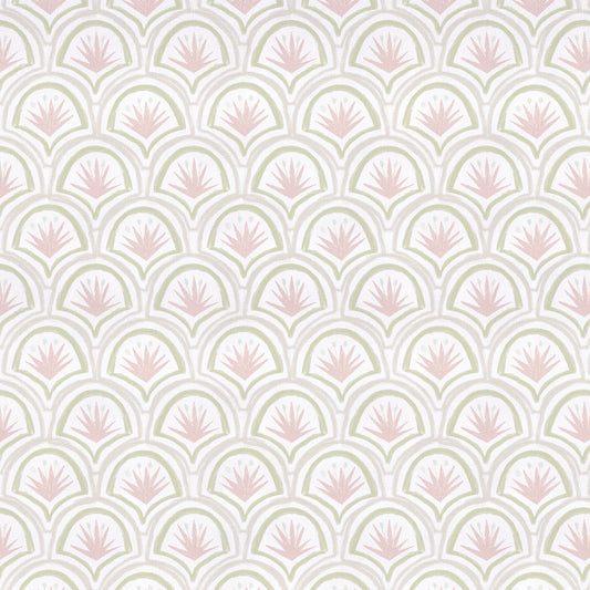 Pink Art Deco Palm Print