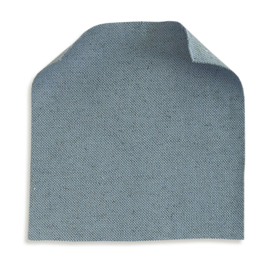 Harbor fabric swatch in calming blue linen with clean texture, perfect for customizing your Pepper Home furniture.