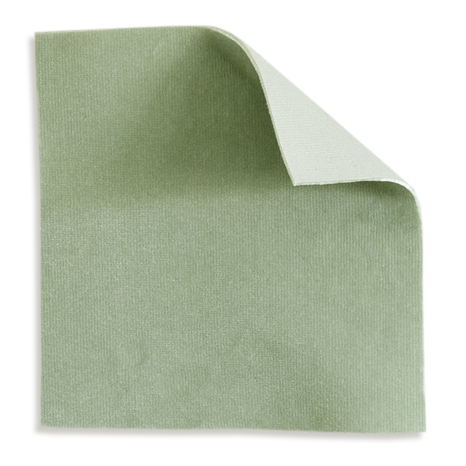 Laurel Velvet fabric swatch in soothing green, perfect for custom upholstery and Pepper Home creations.