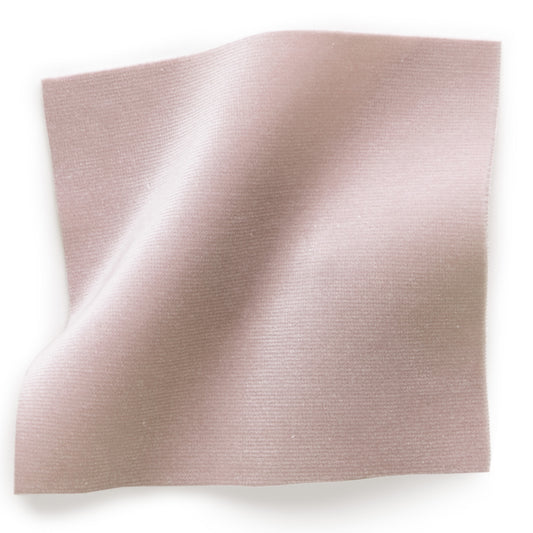 Rose Velvet fabric swatch in soft pink, perfect for custom upholstery and the Delaney Bed by Pepper Home.