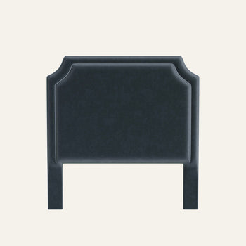 FEATURED: Shown in Queen / 4" Channel / Sky Velvet Welt