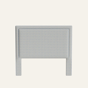 FEATURED: Shown in Queen / 4" Channel / Sky Velvet Welt