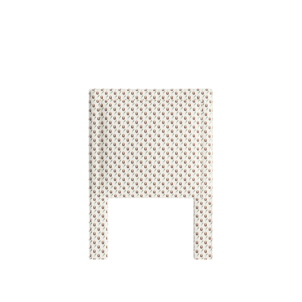 Twin annabelle maroon custom on white background