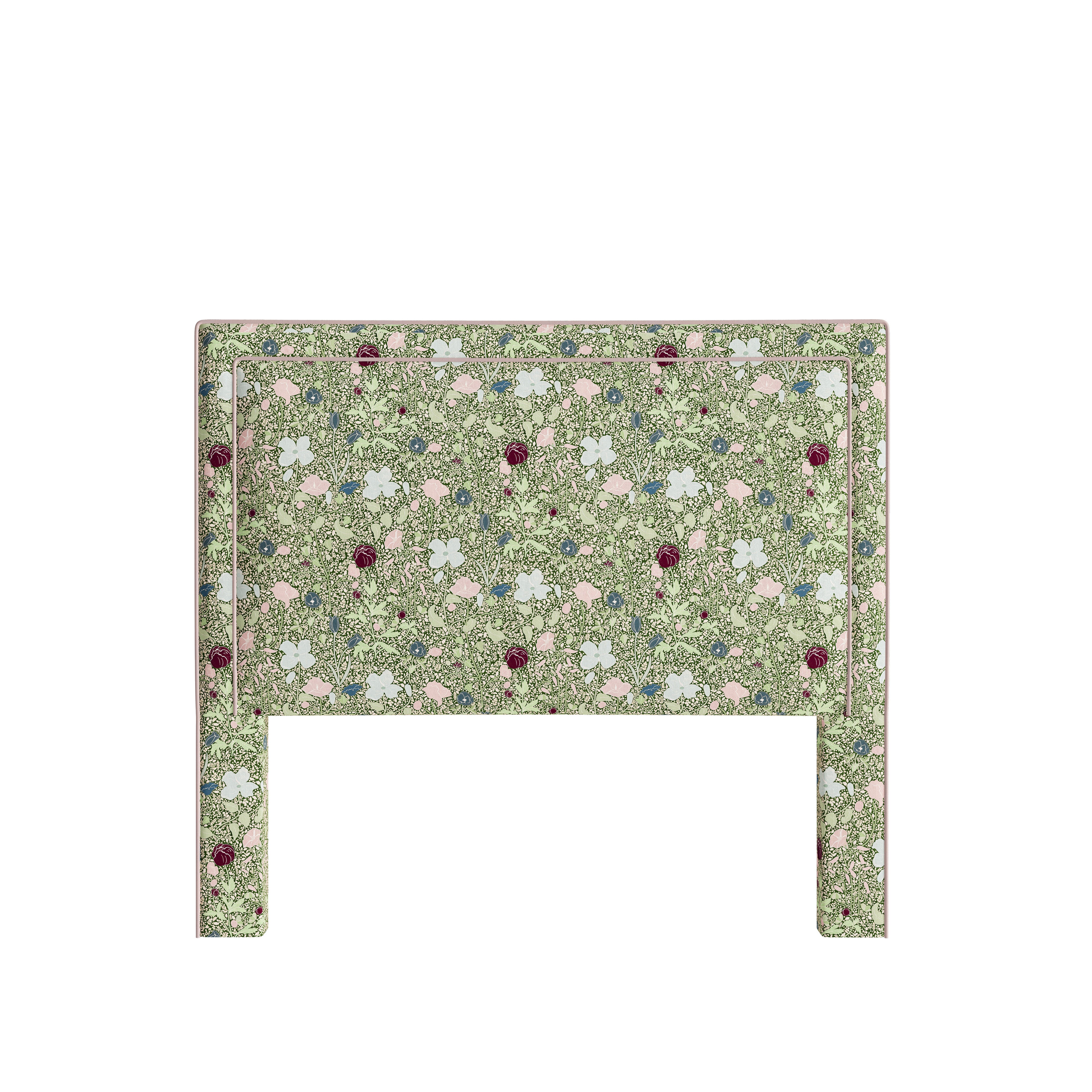 FEATURED: Shown in Queen / 4" Channel / Rose Velvet Welt