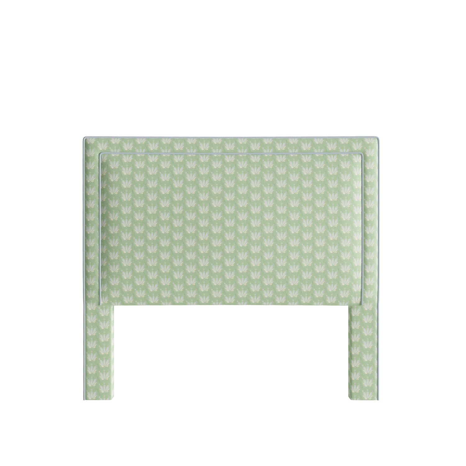 FEATURED: Shown in Queen / 4" Channel / Sky Velvet Welt