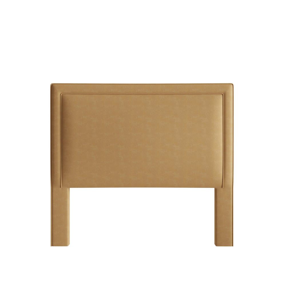 Queen camel velvet custom on white background