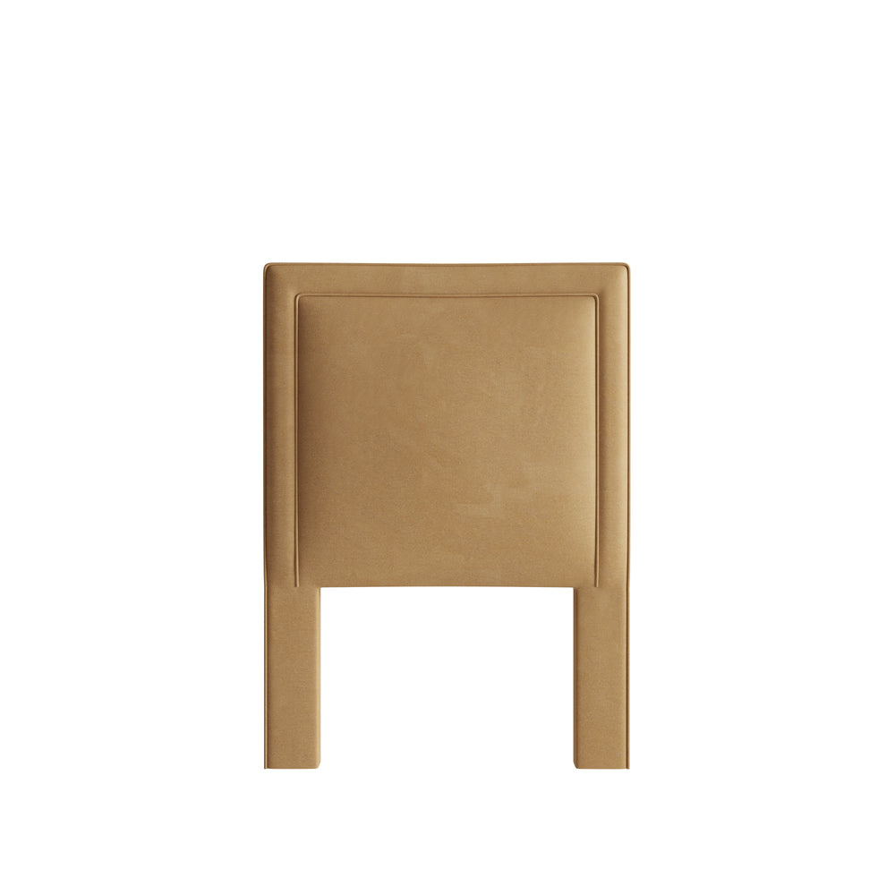 Twin camel velvet custom on white background