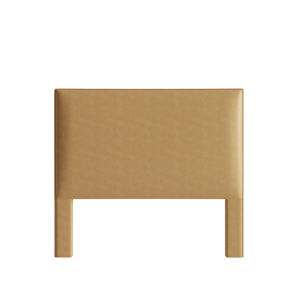 Queen camel velvet custom on white background