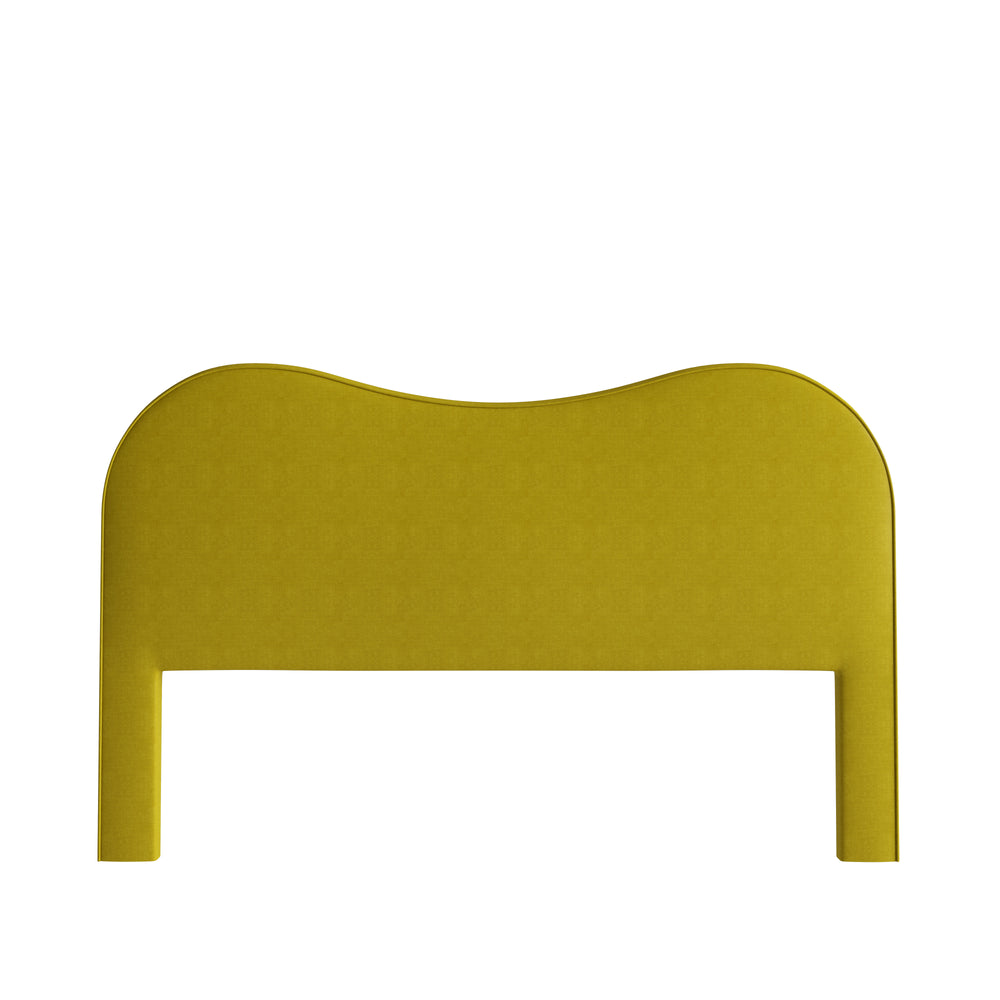 King citron velvet custom on white background