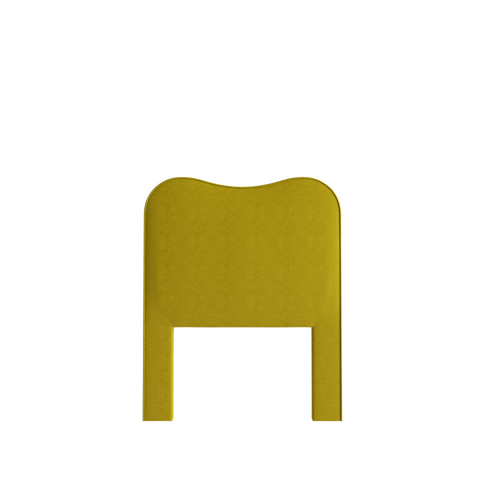 Twin citron velvet custom on white background