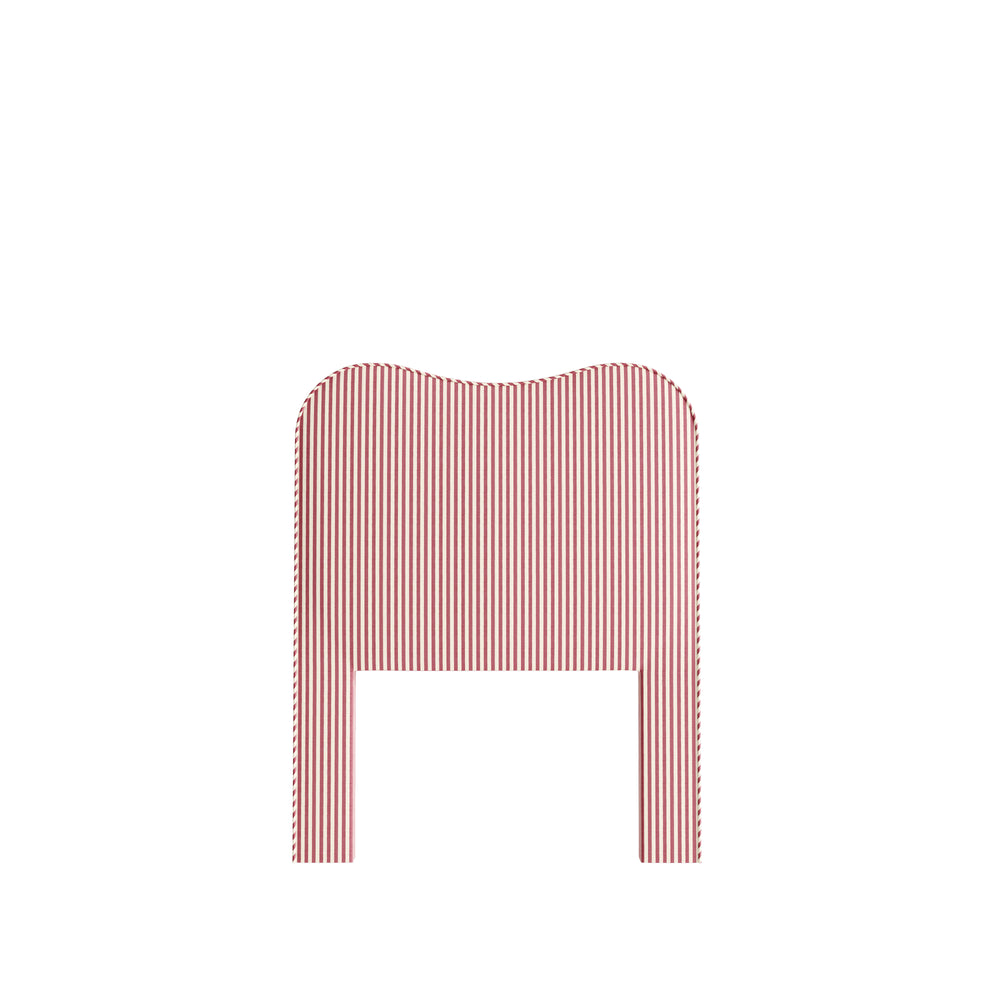 Twin louisa cranberry vertical custom on white background
