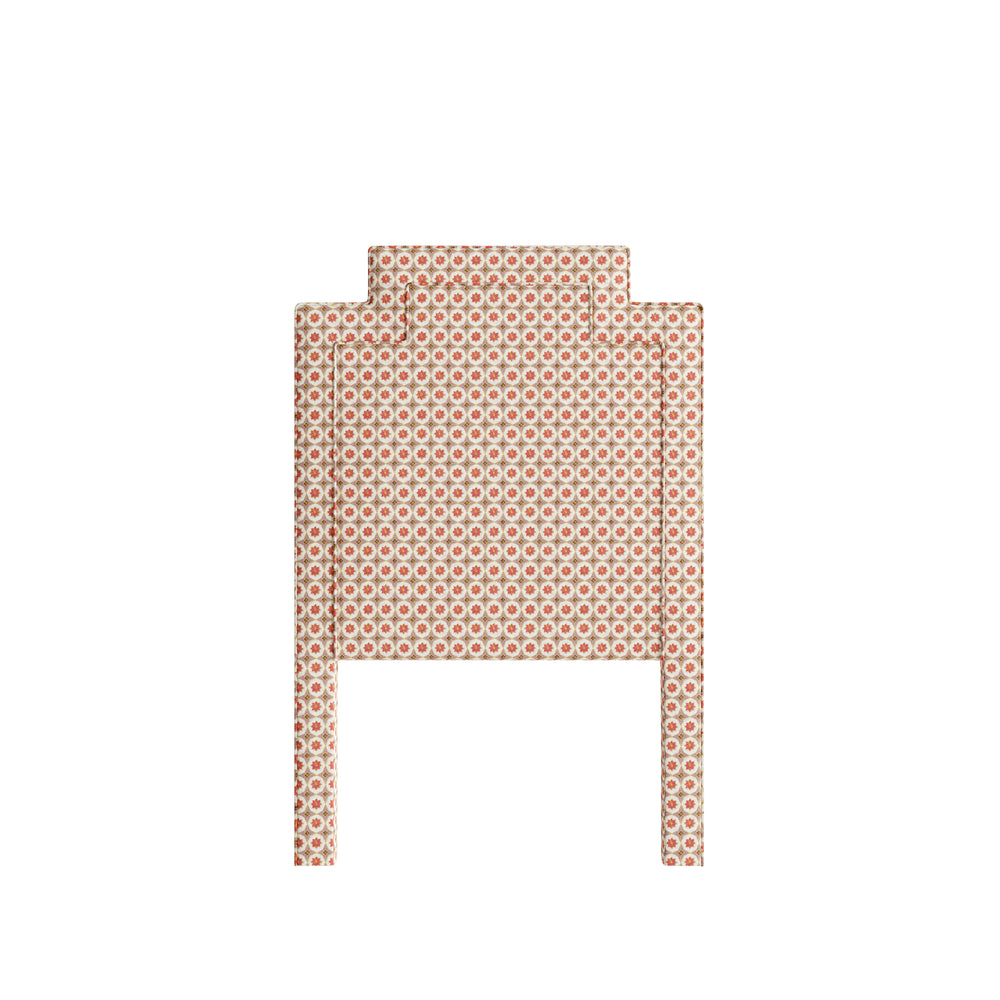 Twin hayes coral custom on white background