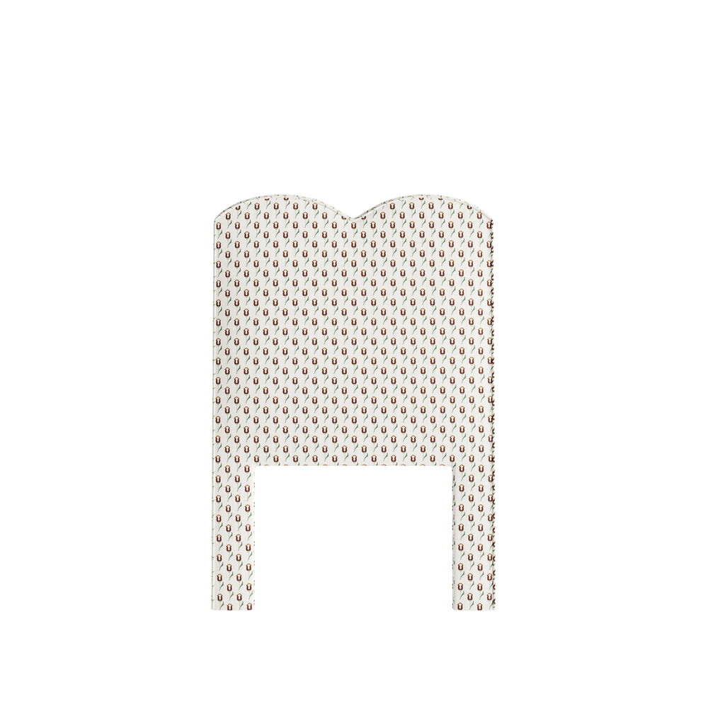 Twin annabelle maroon custom on white background