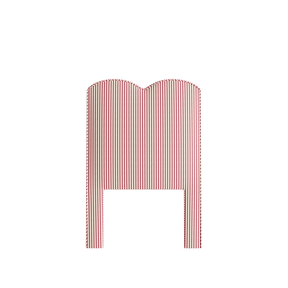 Twin louisa cranberry vertical custom on white background