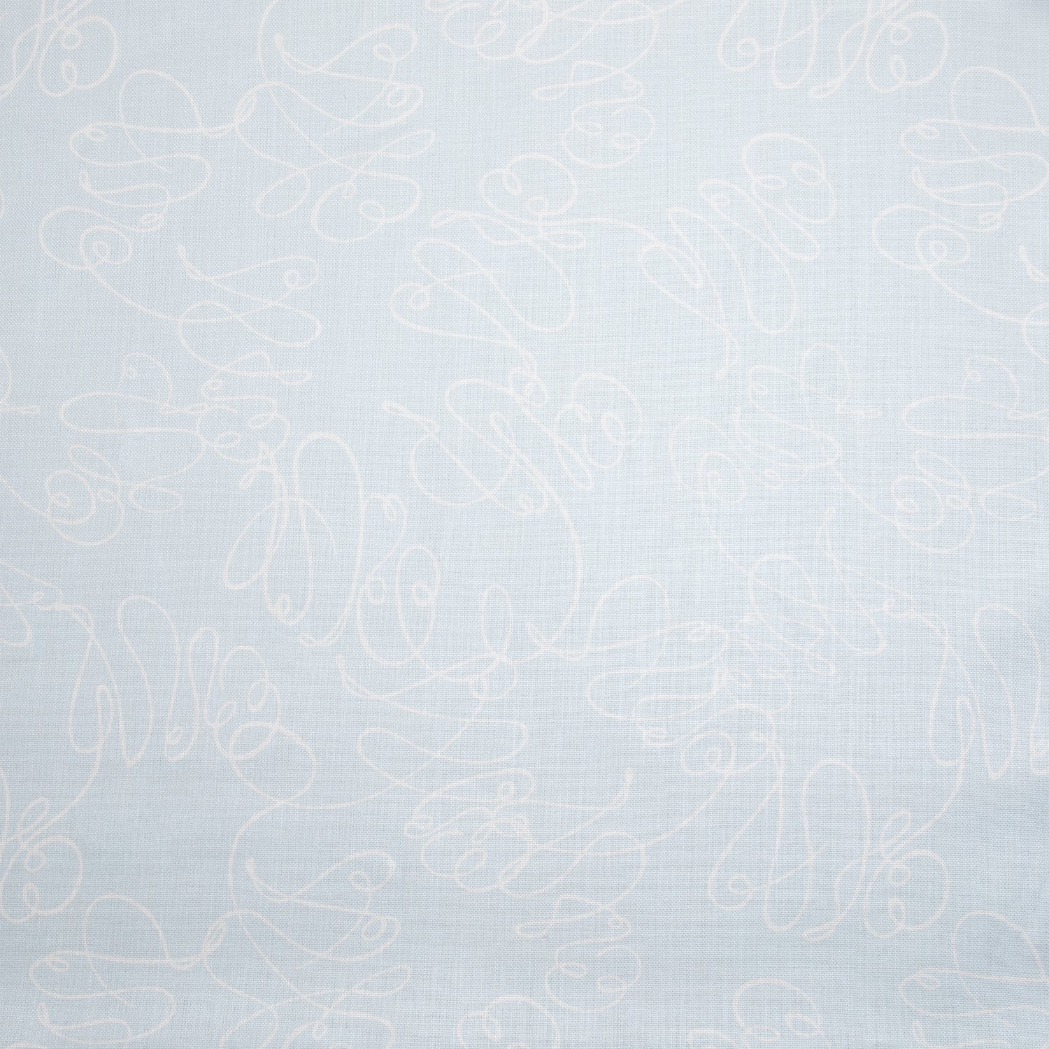 Powder Blue Abstract Linen Print