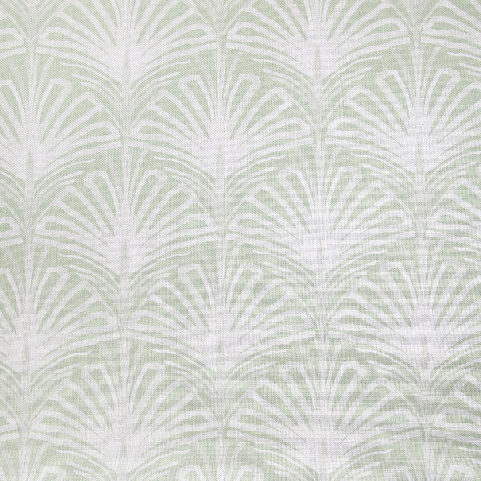 Sage Green Palm Linen Print