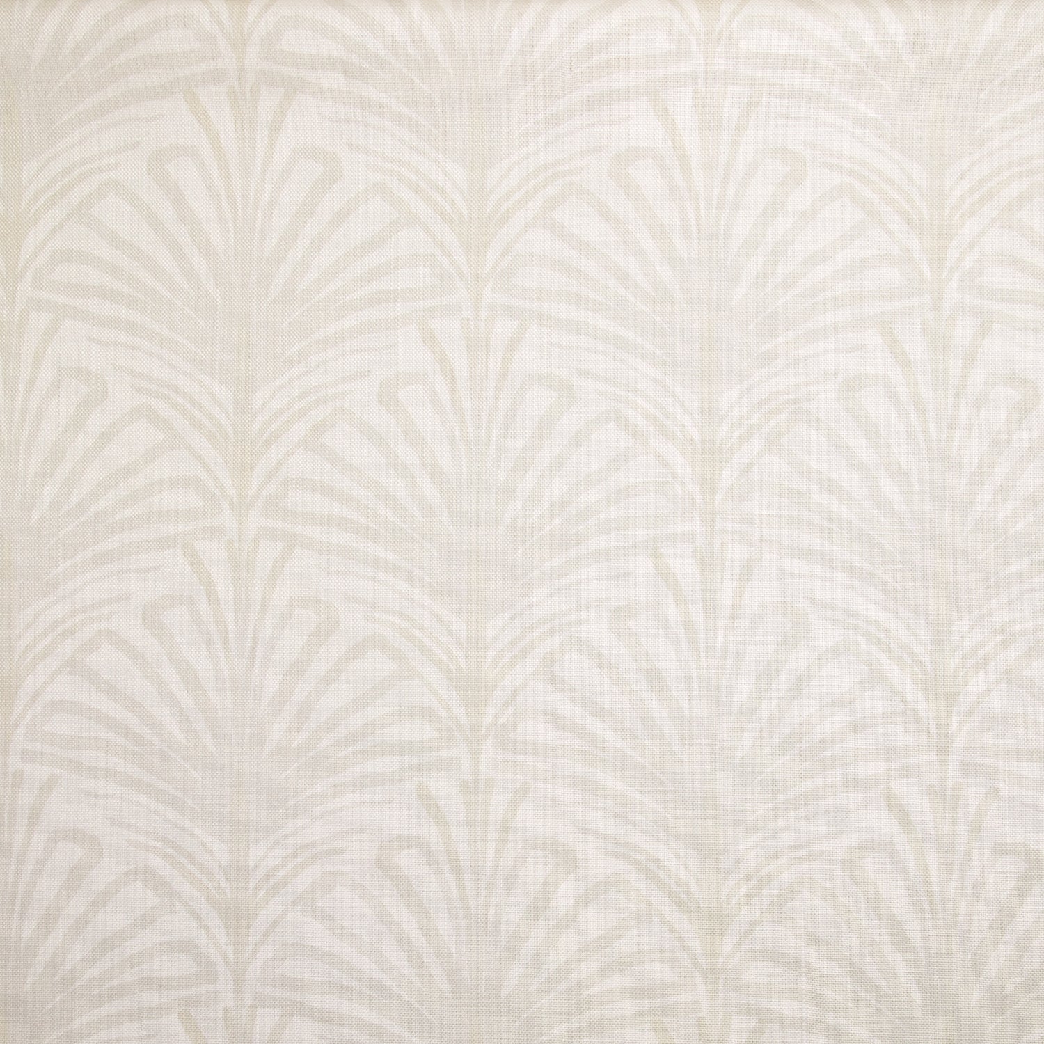 Beige Palm Linen Print