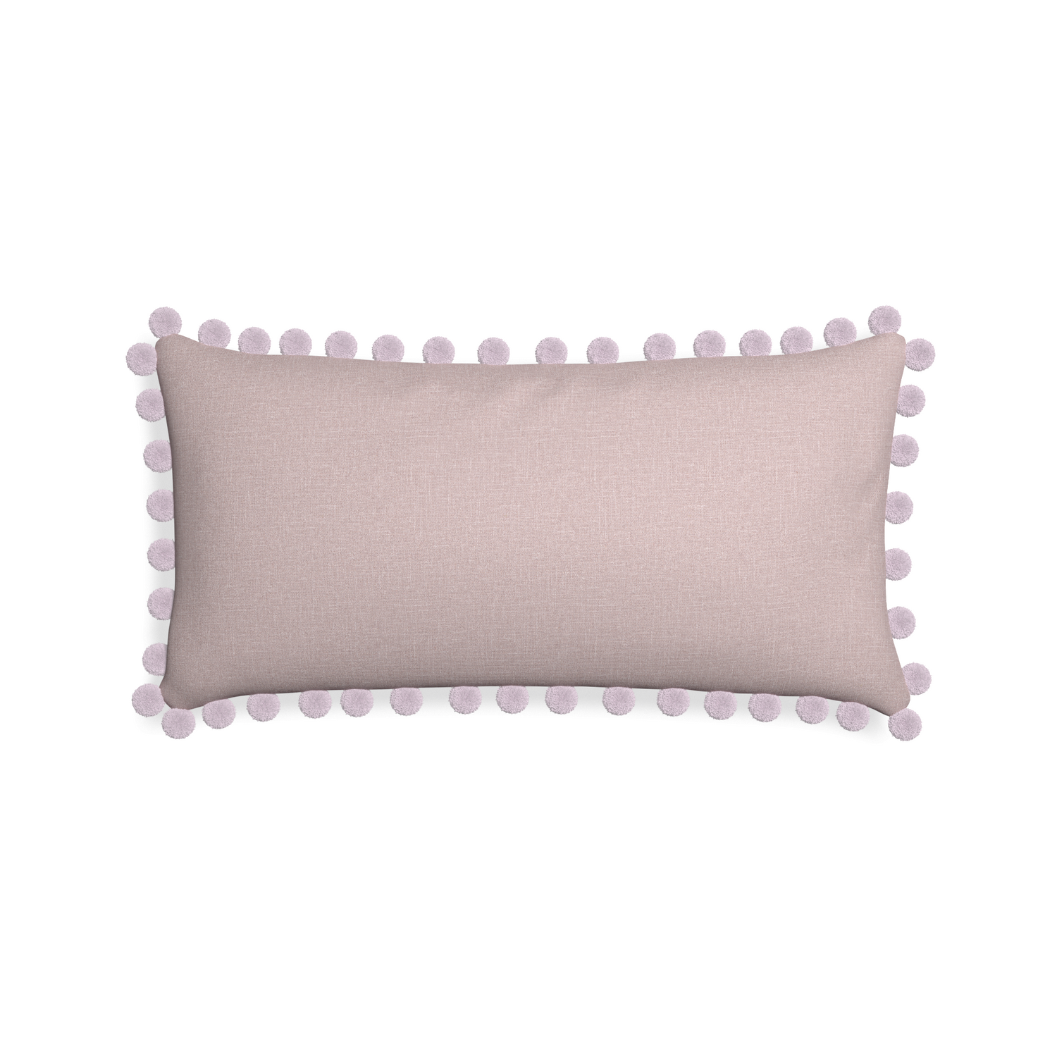 Midi-lumbar orchid custom mauve pinkpillow with l on white background